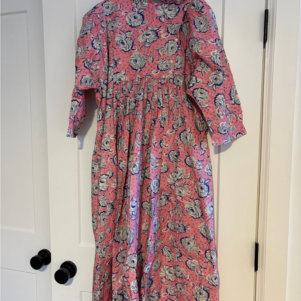 Pink floral dress